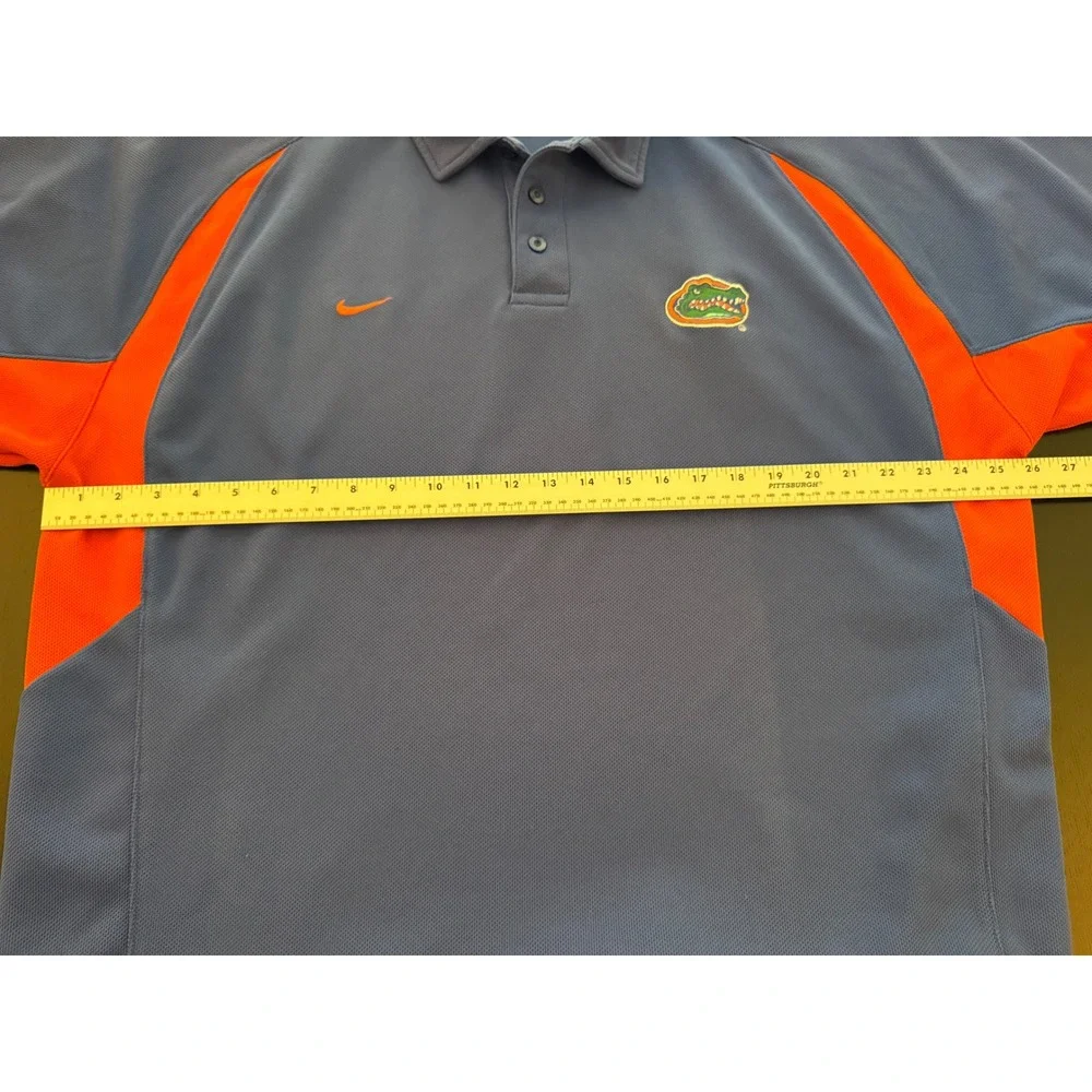 Nike x University Florida Gators Shirt Mens XXL Dri-FIT Blue/Orange Short Sleeve